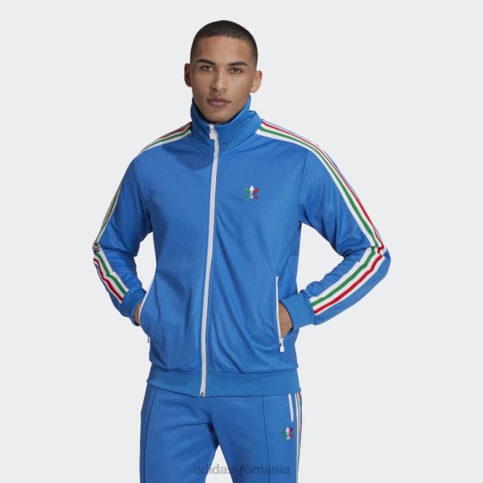Adidas jachetă de trening Beckenbauer regală bărbați regal/alb/rosu/verde 2JBN20168