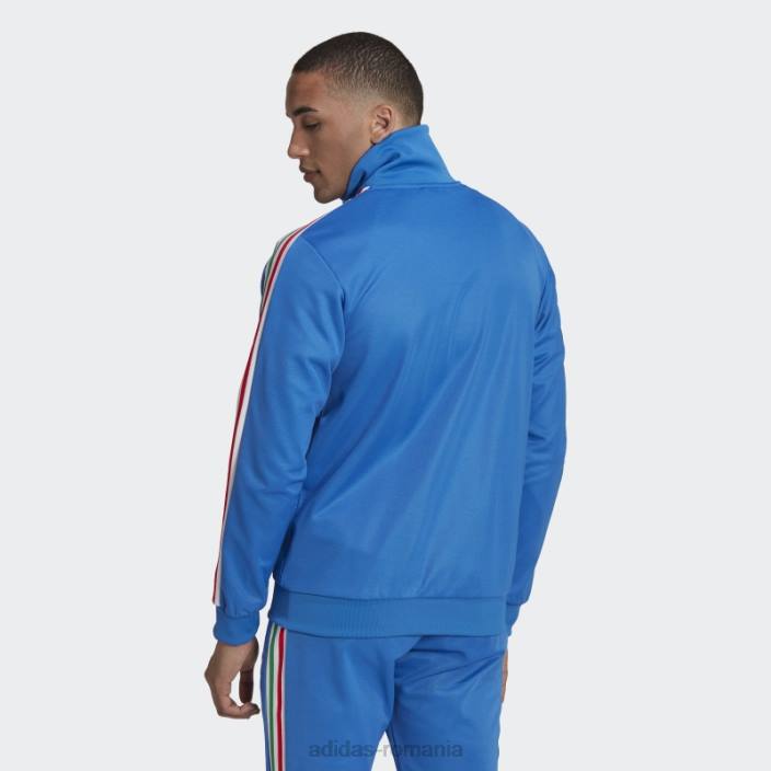 Adidas jachetă de trening Beckenbauer regală bărbați regal/alb/rosu/verde 2JBN20168