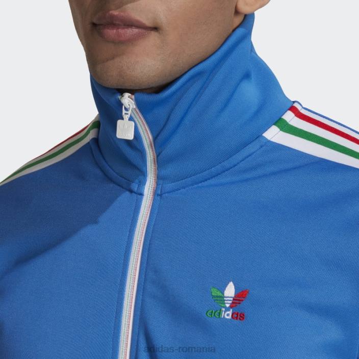 Adidas jachetă de trening Beckenbauer regală bărbați regal/alb/rosu/verde 2JBN20168