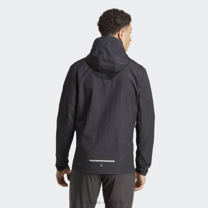 Adidas jachetă neagră de alergare pentru încălzire maraton bărbați negru 2JBN21347