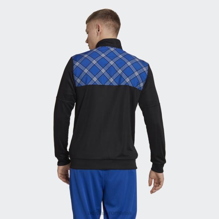 Adidas jachetă neagră tiro adidas bărbați negru/albastru regal 2JBN20253