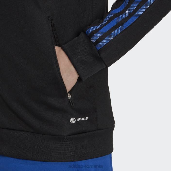 Adidas jachetă neagră tiro adidas bărbați negru/albastru regal 2JBN20253