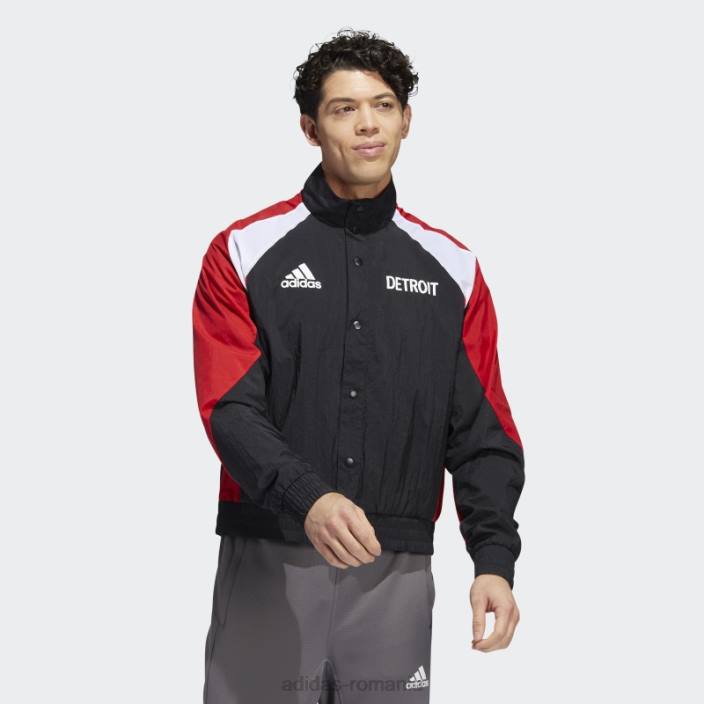 Adidas jachetă retro revers negru roșu aripi bărbați negru/rosu/multi 2JBN20441