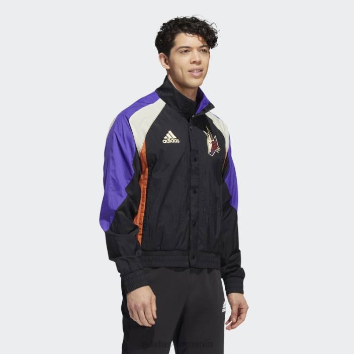 Adidas jachetă retro reverse coyotes neagră bărbați negru/crem/multi 2JBN20287