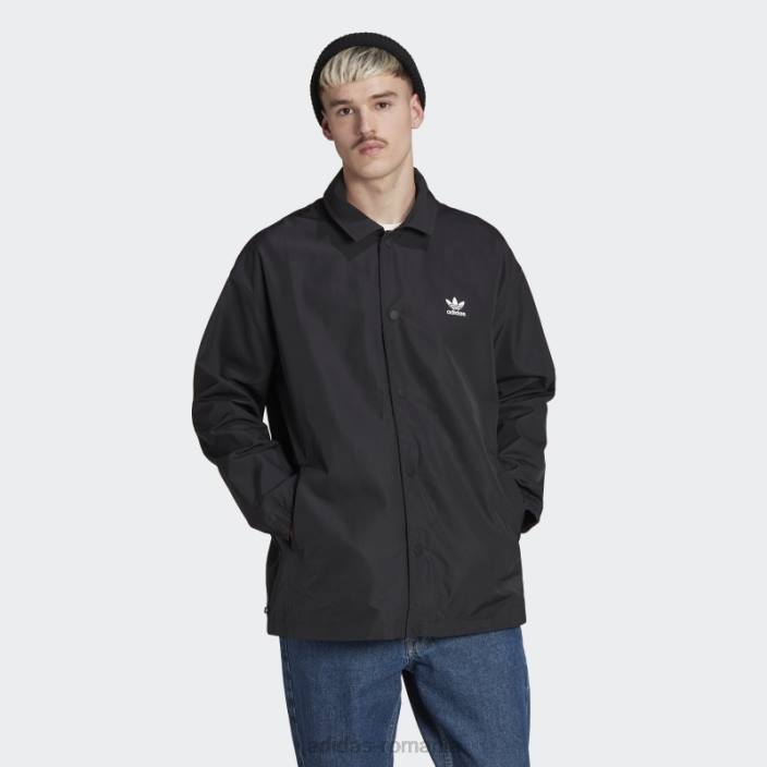 Adidas jacheta antrenor trefoil classics adicolor neagra bărbați negru 2JBN21397
