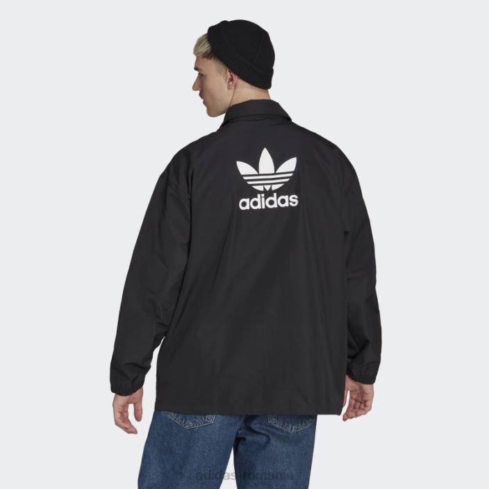 Adidas jacheta antrenor trefoil classics adicolor neagra bărbați negru 2JBN21397