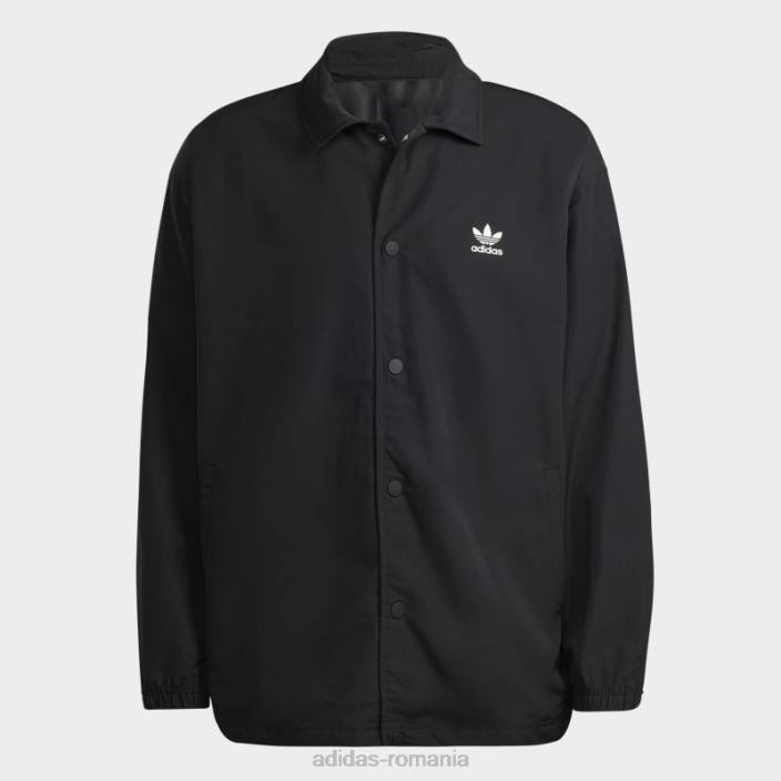 Adidas jacheta antrenor trefoil classics adicolor neagra bărbați negru 2JBN21397