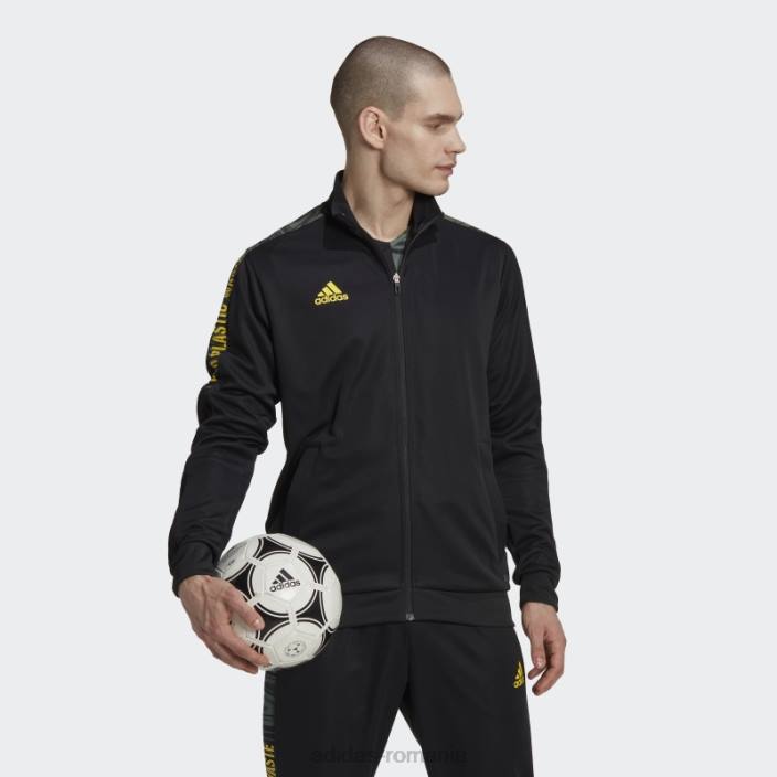 Adidas jacheta tiro rfto neagra bărbați negru 2JBN20155