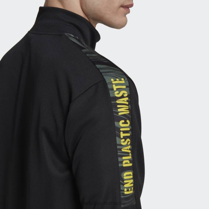 Adidas jacheta tiro rfto neagra bărbați negru 2JBN20155