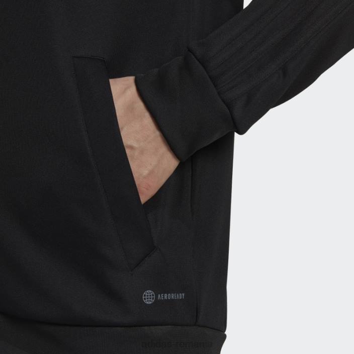 Adidas jacheta tiro rfto neagra bărbați negru 2JBN20155