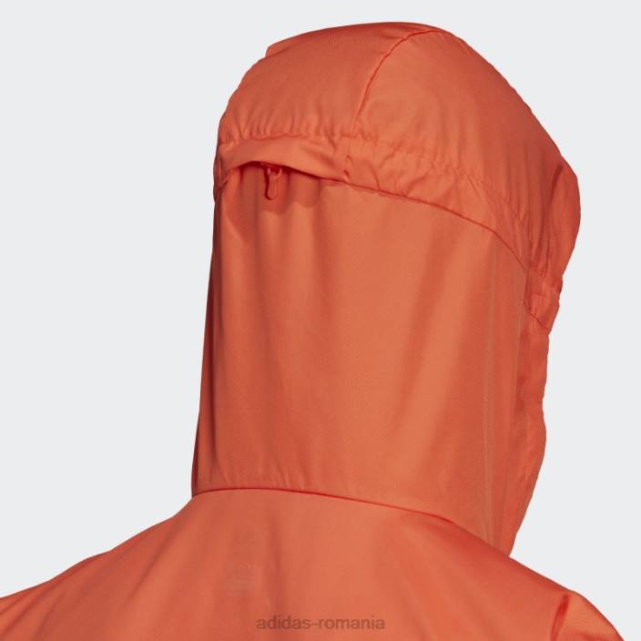 Adidas portocaliu deține jacheta de alergare bărbați portocaliu/argintiu 2JBN21353
