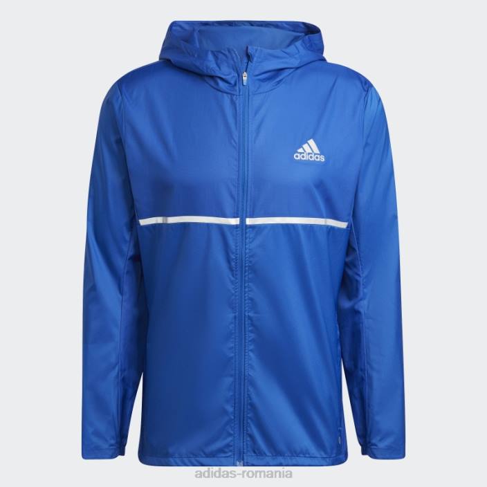 Adidas posedă jacheta de alergare albastru regal bărbați albastru regal/argintiu 2JBN21403