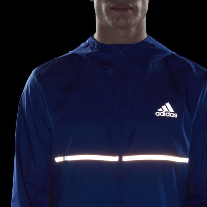 Adidas posedă jacheta de alergare albastru regal bărbați albastru regal/argintiu 2JBN21403