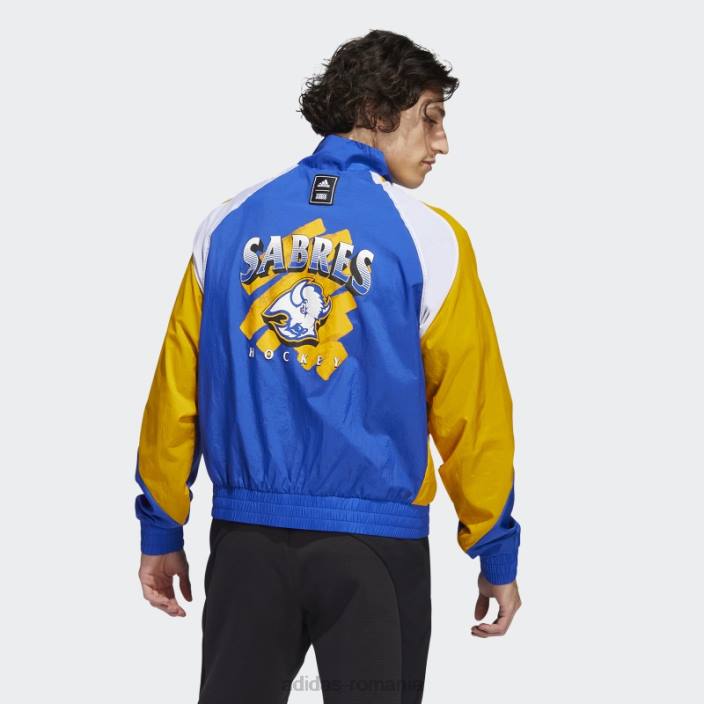 Adidas sabres revers retro jacket pro royal bărbați pro regal/alb/multi 2JBN20599