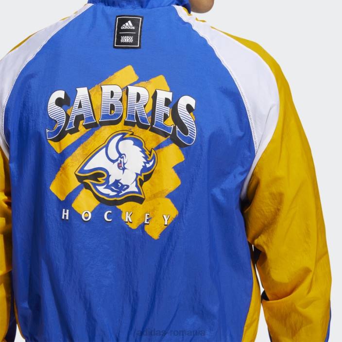 Adidas sabres revers retro jacket pro royal bărbați pro regal/alb/multi 2JBN20599