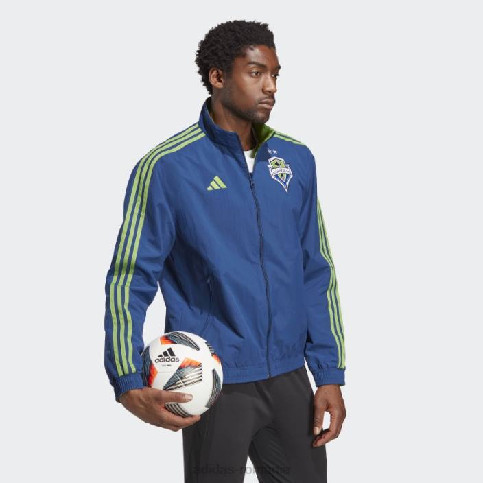 Adidas sacou seattle sounders fc anthem mystery blue bărbați misterul albastru 2JBN21409
