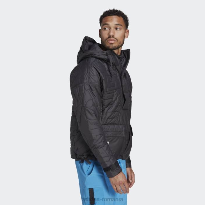 Adidas terrex făcut pentru a fi refăcut anorac căptușit negru elegant bărbați negru 2JBN21349
