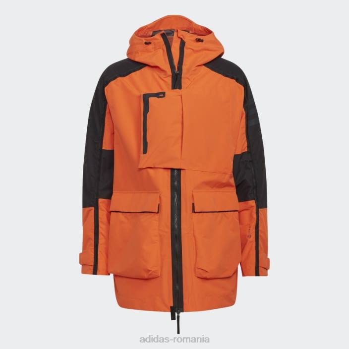 Adidas terrex xploric rain.rdy jacheta oras portocaliu bărbați portocaliu/negru 2JBN21356