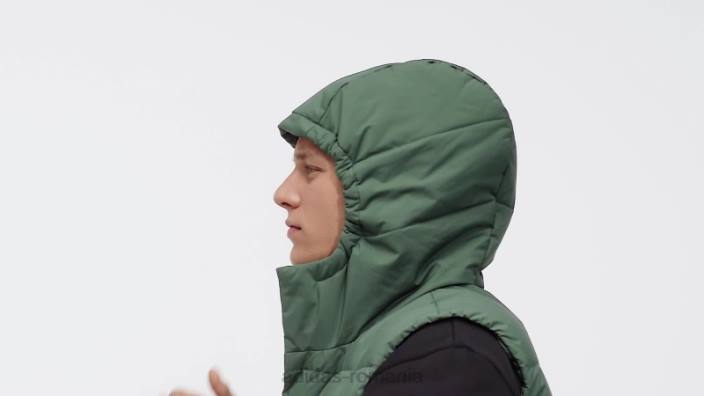Adidas vestă helionic cu glugă oxid verde bărbați oxid verde 2JBN21433