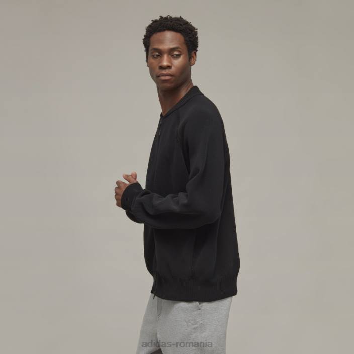 Adidas y-3 pulover clasic din tricot cu fermoar bărbați2JBN6953