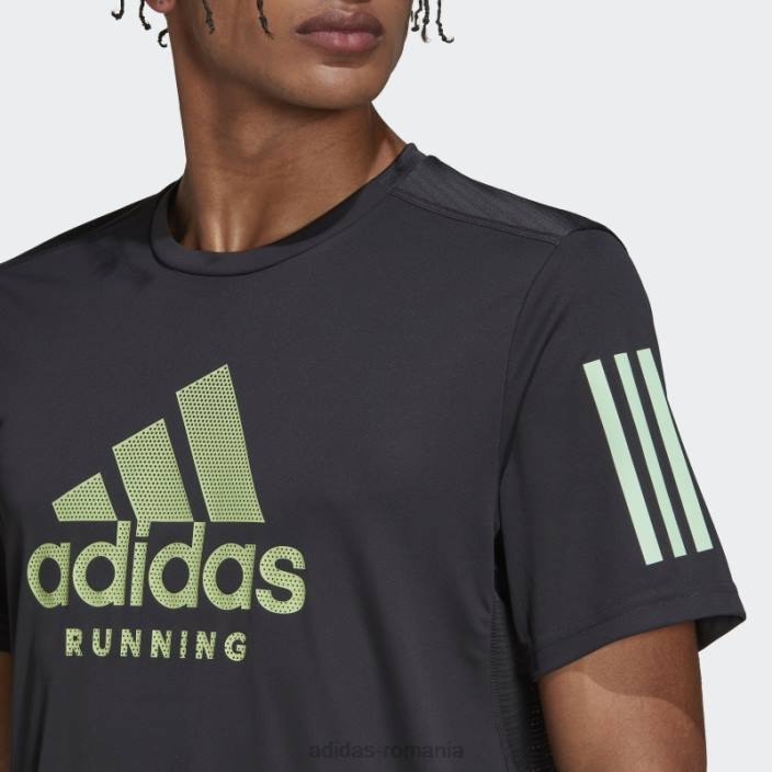 Adidas Carbon deține tricoul de alergare bărbați carbon 2JBN20153