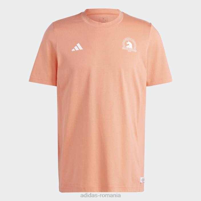 Adidas Coral Boston Marathon 2023 realizat cu tricou de alergare naturală bărbați coral 2JBN20447