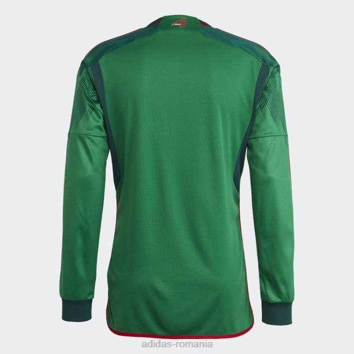Adidas Mexic 22 tricou acasă cu mânecă lungă, verde bărbați verde 2JBN20167