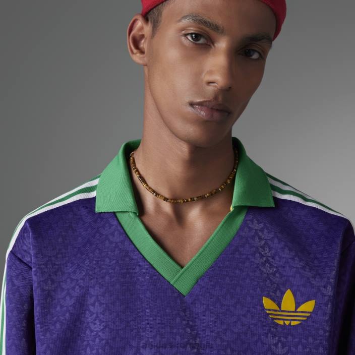 Adidas Tricou adicolor heritage now vintage cu mânecă lungă bogat violet adidas bărbați purpuriu bogat 2JBN20490