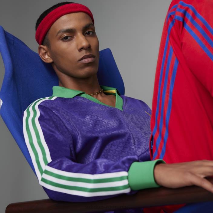 Adidas Tricou adicolor heritage now vintage cu mânecă lungă bogat violet adidas bărbați purpuriu bogat 2JBN20490