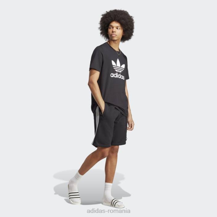 Adidas Tricou cu trefoil negru adicolor classics bărbați negru 2JBN20539