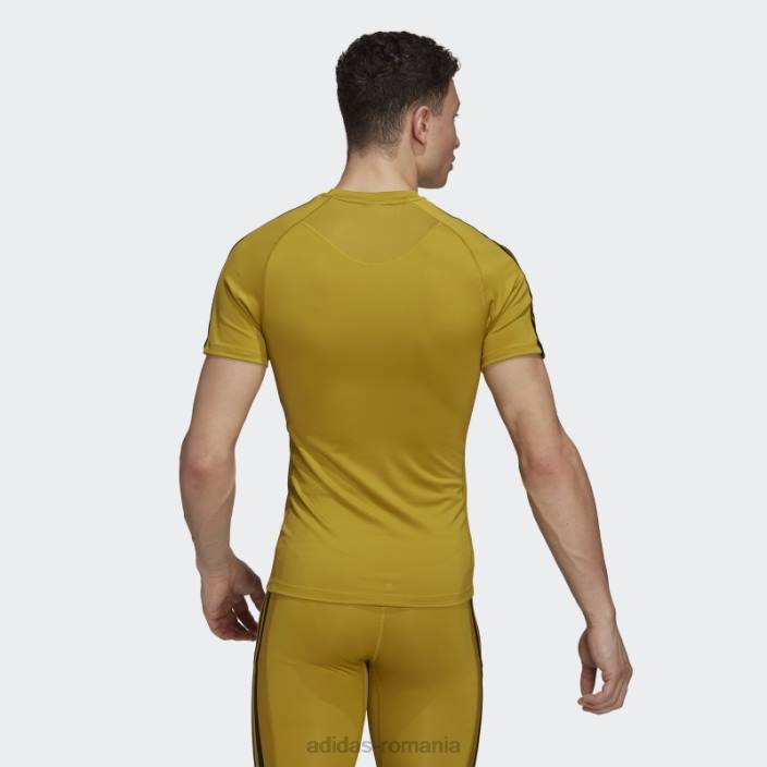 Adidas Tricou de antrenament techfit 3-stripes olive adidas bărbați măsline 2JBN20406