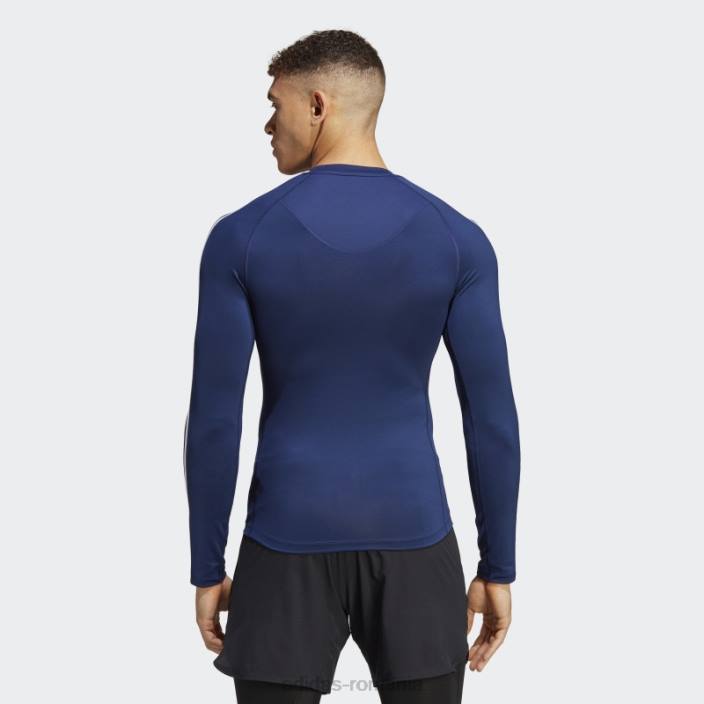 Adidas Tricou de antrenament techfit cu 3 dungi albastru închis bărbați albastru inchis 2JBN20581