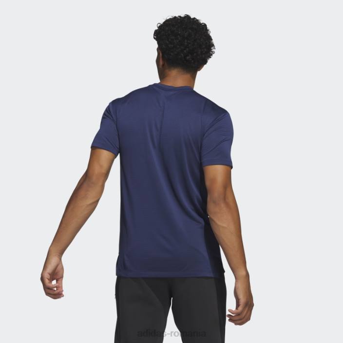 Adidas Tricou grafic de antrenament cu mânecă scurtă, de culoare albastru închis bărbați albastru inchis 2JBN20674