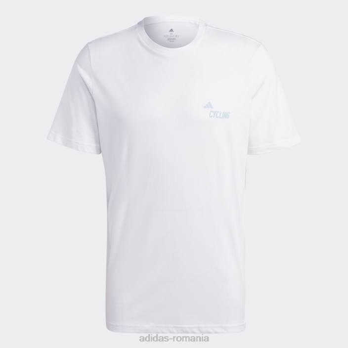 Adidas Tricou grafic pentru ciclism (gen neutru) alb bărbați alb 2JBN20593
