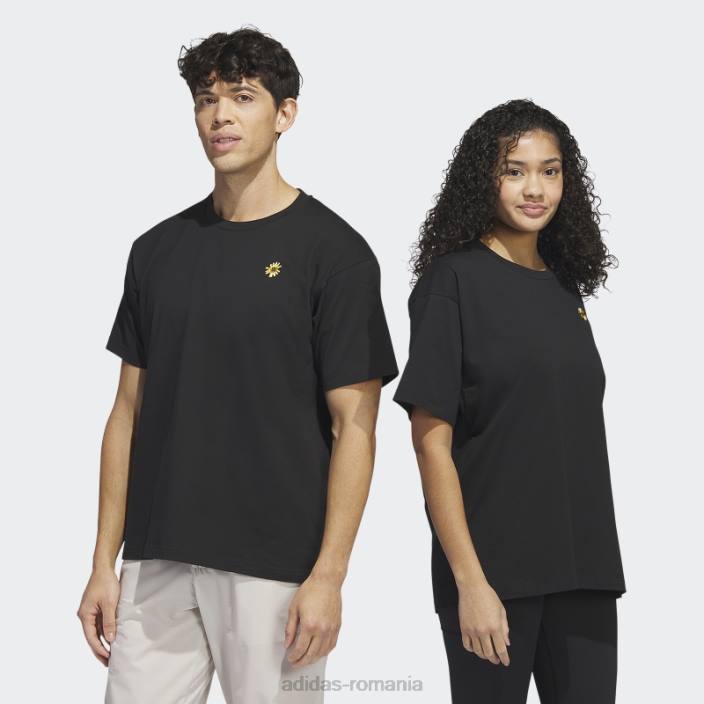 Adidas Tricou negru adicross Burning Car Society (neutru de gen) bărbați negru 2JBN20555