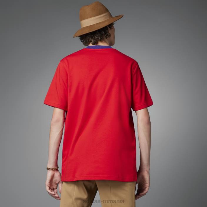 Adidas adicolor heritage now tee trefoil mare stacojiu bărbați stacojiu 2JBN20408