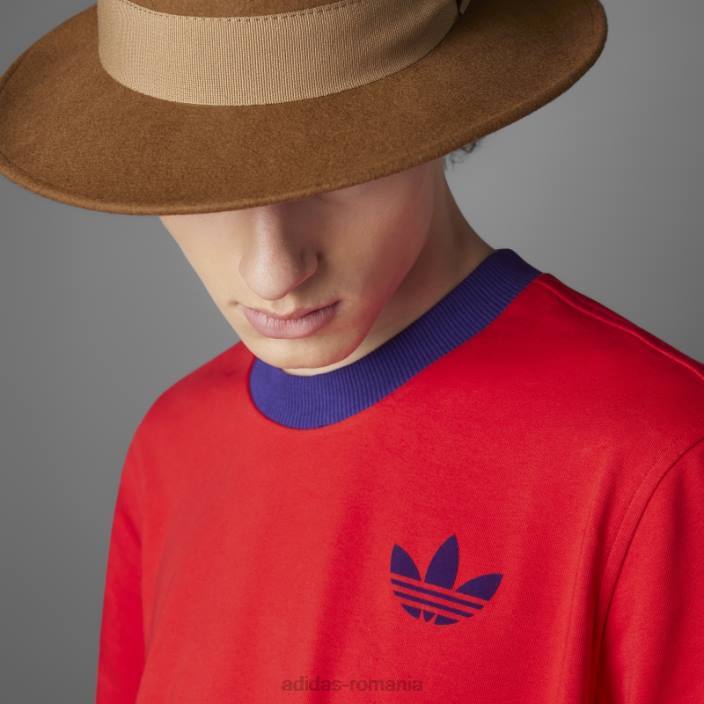 Adidas adicolor heritage now tee trefoil mare stacojiu bărbați stacojiu 2JBN20408