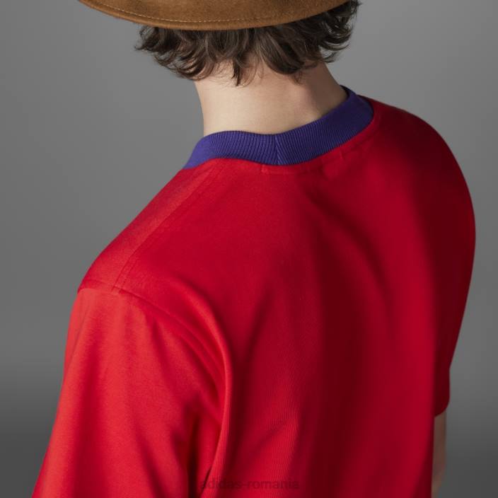 Adidas adicolor heritage now tee trefoil mare stacojiu bărbați stacojiu 2JBN20408