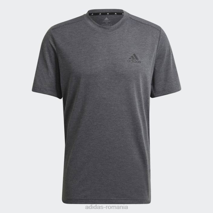 Adidas aeroready conceput pentru a se mișca feelready tricou sport gri închis adidas bărbați gri închis negru/negru 2JBN20166