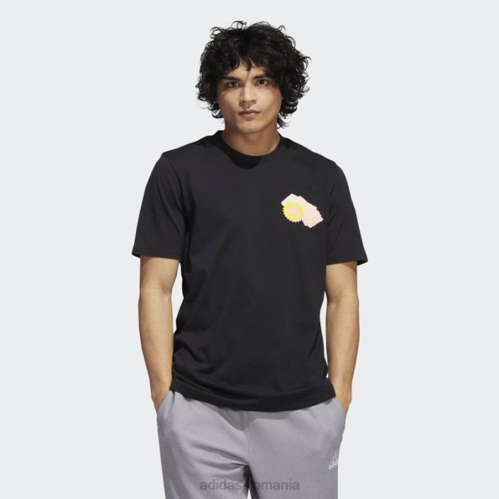 Adidas împachetează tricoul grafic essentials negru adidas bărbați negru 2JBN20220