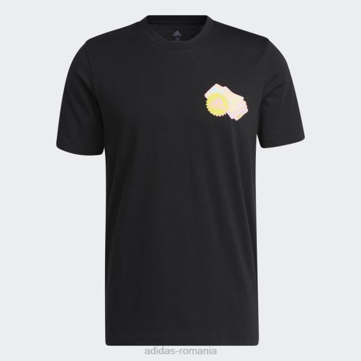 Adidas împachetează tricoul grafic essentials negru adidas bărbați negru 2JBN20220