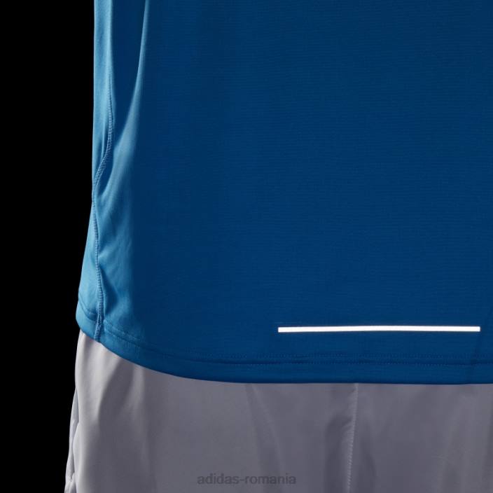 Adidas own the run 1/2 fermoar tricou cu mânecă lungă blue rush bărbați papură albastră 2JBN20221