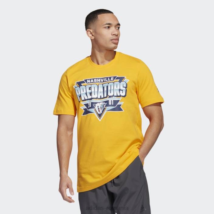 Adidas prădători playmaker tee atletic galben adidas bărbați galben atletic/nhl-npr-51q 2JBN20850