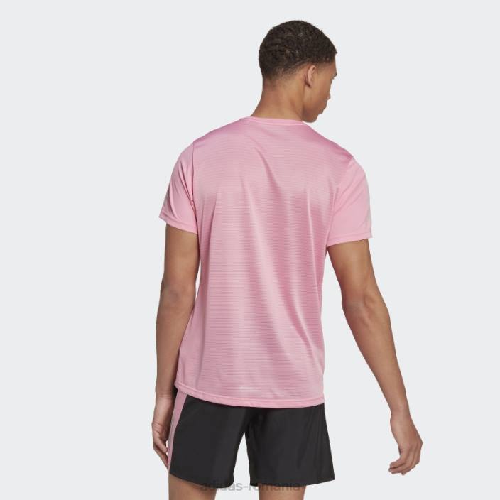 Adidas roz propriul tricou adidas bărbați roz/argintiu 2JBN20157