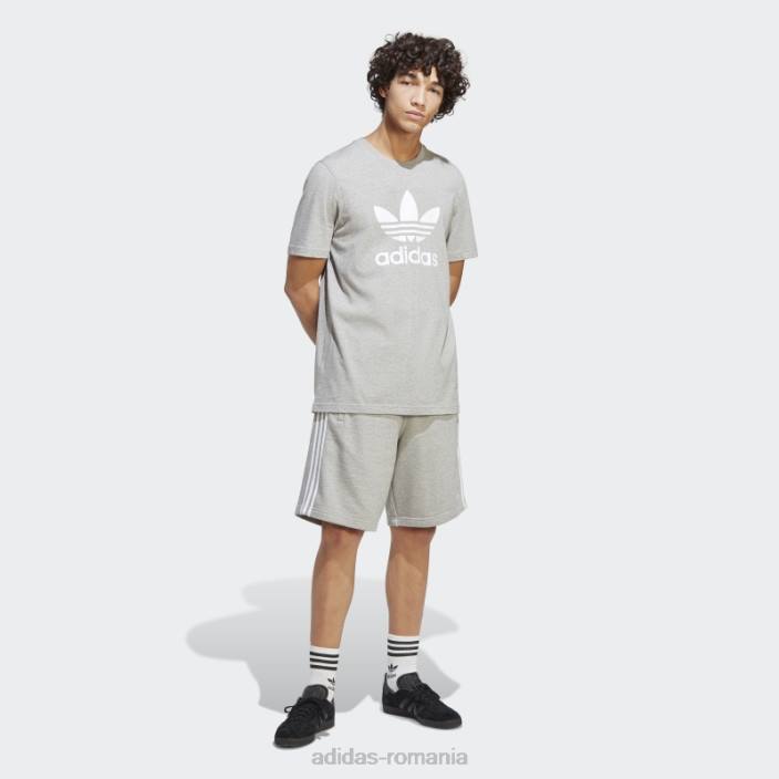 Adidas tricou adicolor classics trefoil gri mediu bărbați gri mediu 2JBN20594
