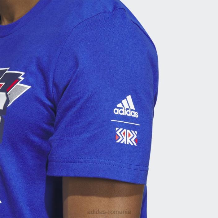 Adidas tricou adidas Rangers albastru regal bărbați albastru regal/multi 2JBN20625
