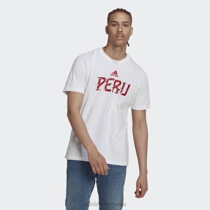Adidas tricou alb pentru Cupa Mondială FIFA 2022 Peru adidas bărbați alb 2JBN20853