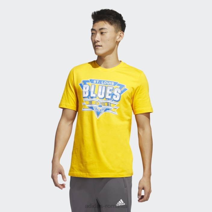 Adidas tricou atletic galben blues playmaker adidas bărbați galben atletic/nhl-slb-515 2JBN20271