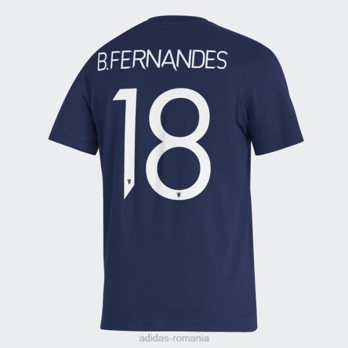 Adidas tricou bleumarin pentru jucători manchester united bărbați navy/soccr-mua-smm 2JBN20723