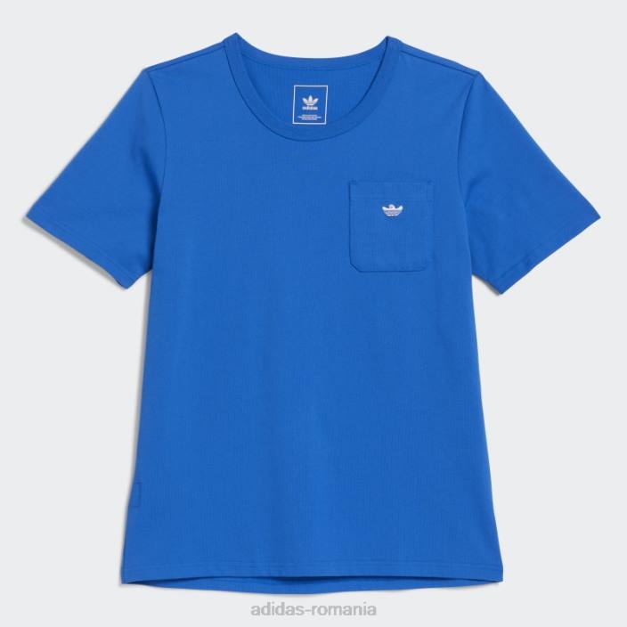 Adidas tricou cu buzunar grea shmoofoil pasăre albastră adidas bărbați pasăre albastră/albă 2JBN20541